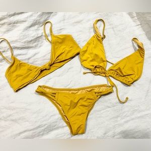O’Neill Salt Water Solids Bikini. Two tops and one bottom.